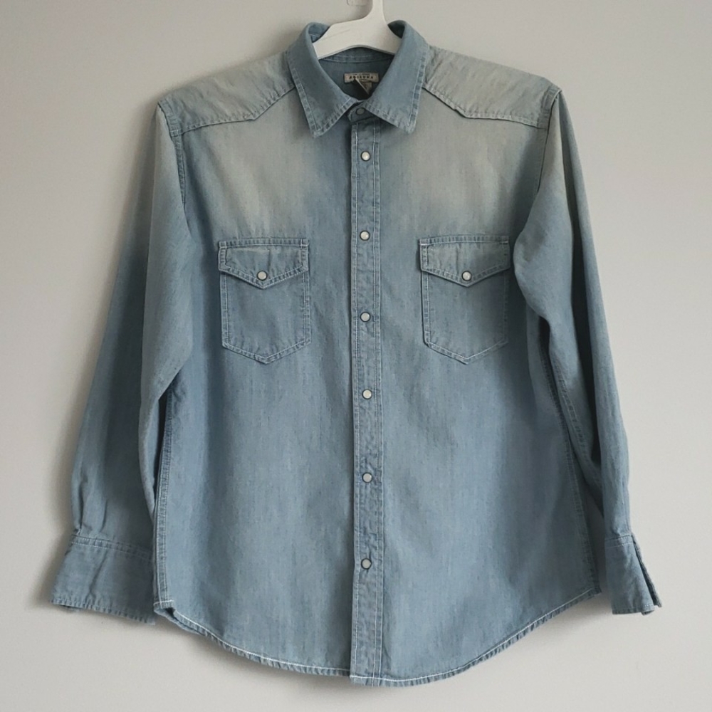 Arizona denim button down shirt for men
